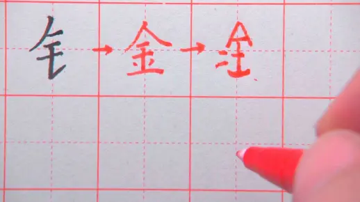 44【规范字精讲】第三部分常用偏旁部首-左右结构- 金字旁 钦铭
