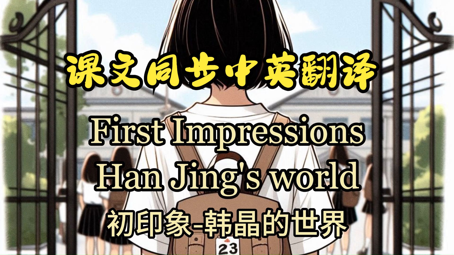 课文朗读系列‖必修一 Welcome Unit First Impressions