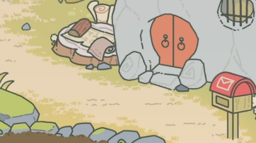 旅行青蛙，周末小插曲，愁眉苦脸的嘟嘟还在纠结送什么出去比较好。