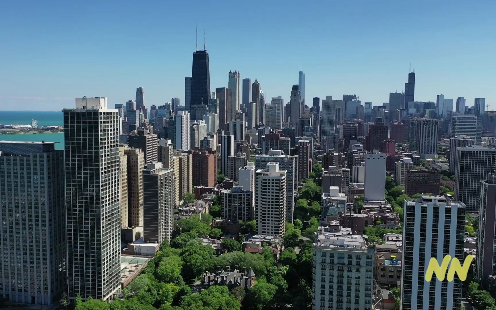 芝加哥2020夏日航拍chicagosummer2020aerialviews4k