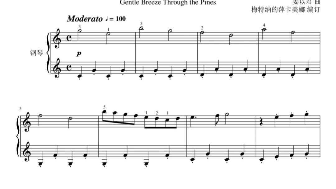 【原神】【扒谱】松风拂煦——希穆兰卡-赐福森林-雨歌塘背景音乐—钢琴版
