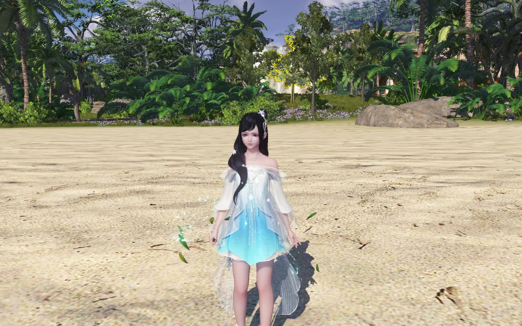 天涯明月刀ol少女衣服圣秀 明玉和饰品灵韵 归来看海