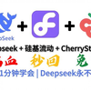 挑战1分钟学会Deepseek+硅基流动+Cherrystudio 永久解决Deepseek卡顿问题 保姆级教程