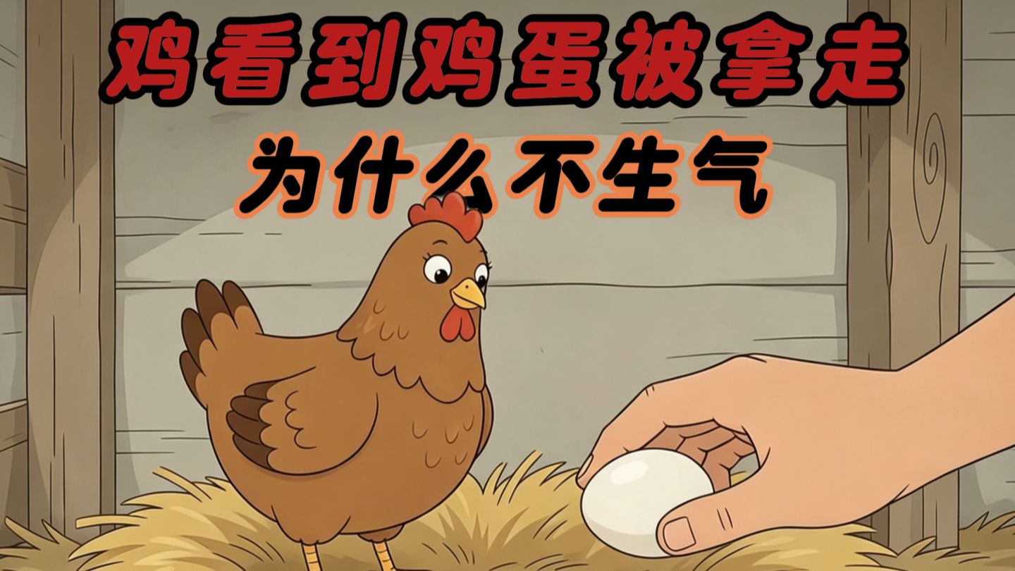 鸡看到鸡蛋被人类拿走，为什么不生气