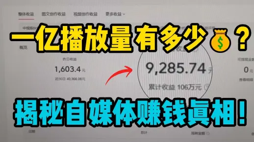 播放量收益怎么计算，在B站发视频怎么赚钱？揭秘自媒体真相！！