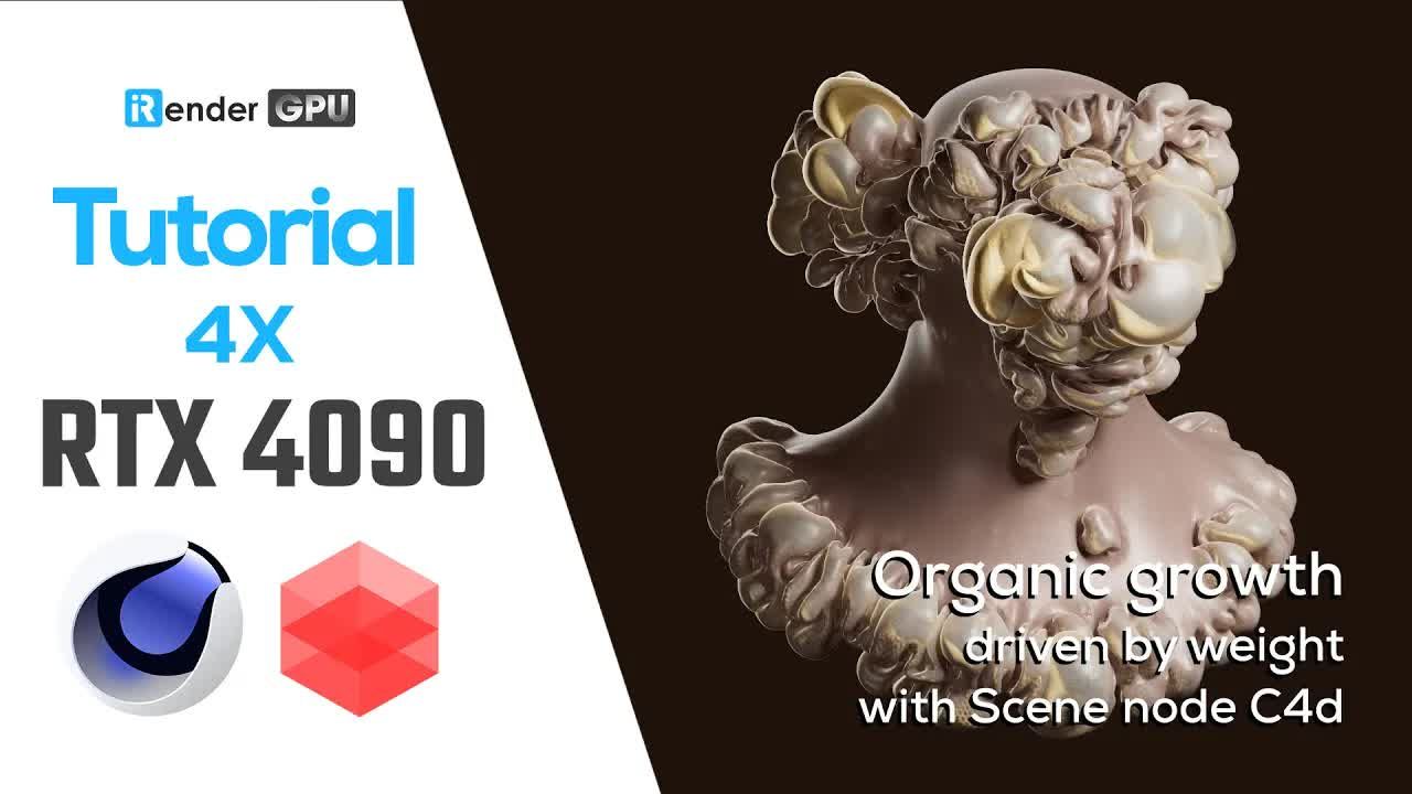 【中配】【C4D Scene Node】基于权重的有机增长模式