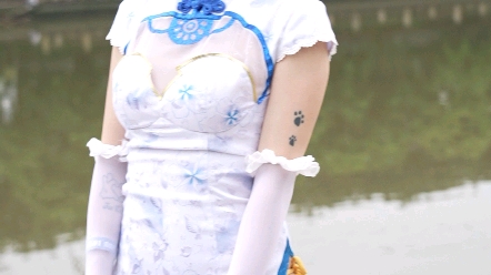 Photographer only love] - Firefly Comic Con Ayakari white silk + cheongsam national style by the riverbank
