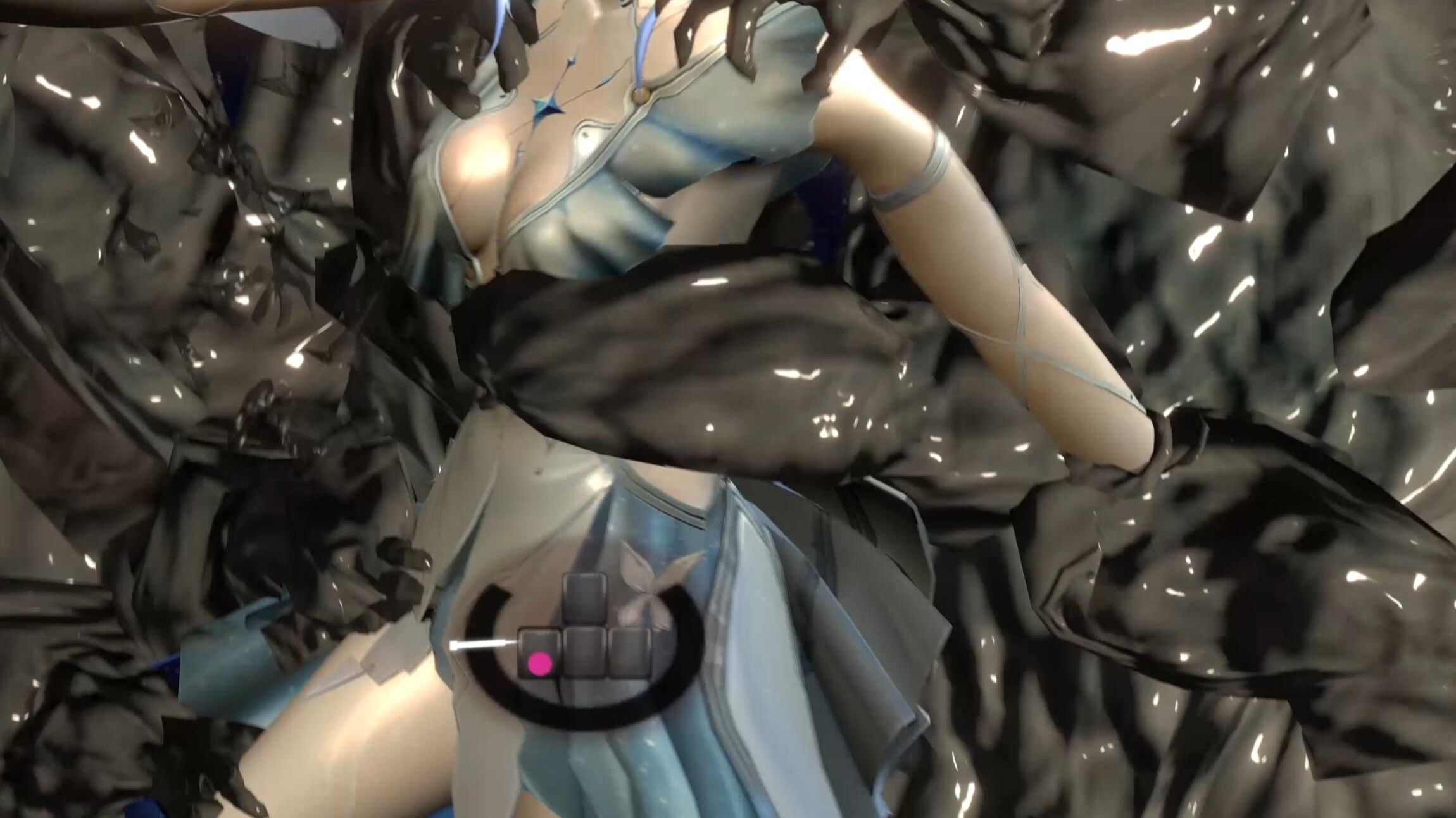 守岸人大意被水泥墙缠住没力气挣脱