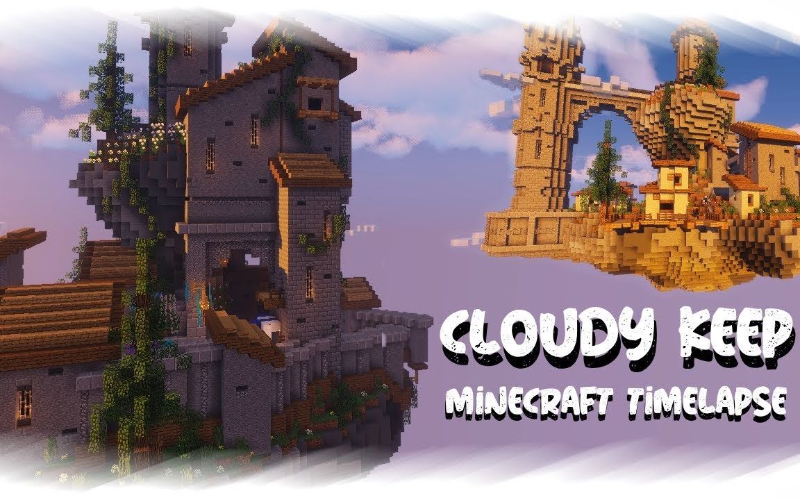 一个好看的空岛 Minecraft建筑过程 By Aethyx 哔哩哔哩 つロ干杯 Bilibili