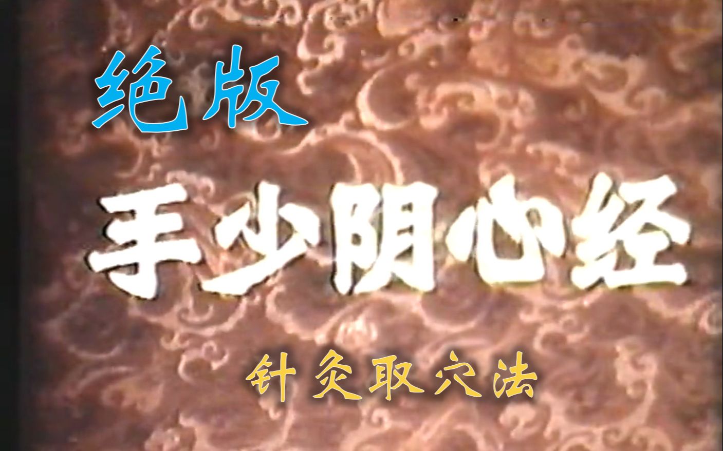 【绝版】针灸取穴法 手少阴心经 北京科学教育电影制片厂出品 杨甲三 程莘农 顾问 耿恩广 王国瑞 等指导