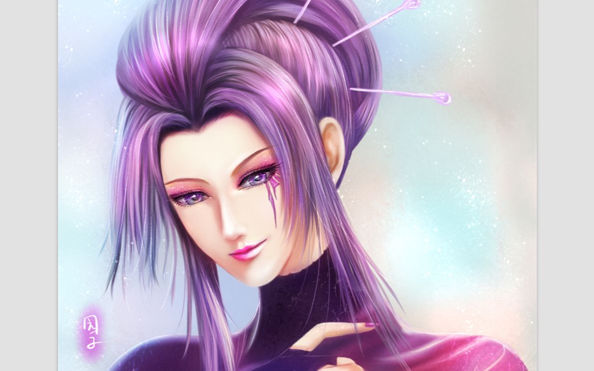 yuanzi·画·天行九歌·紫女姐姐