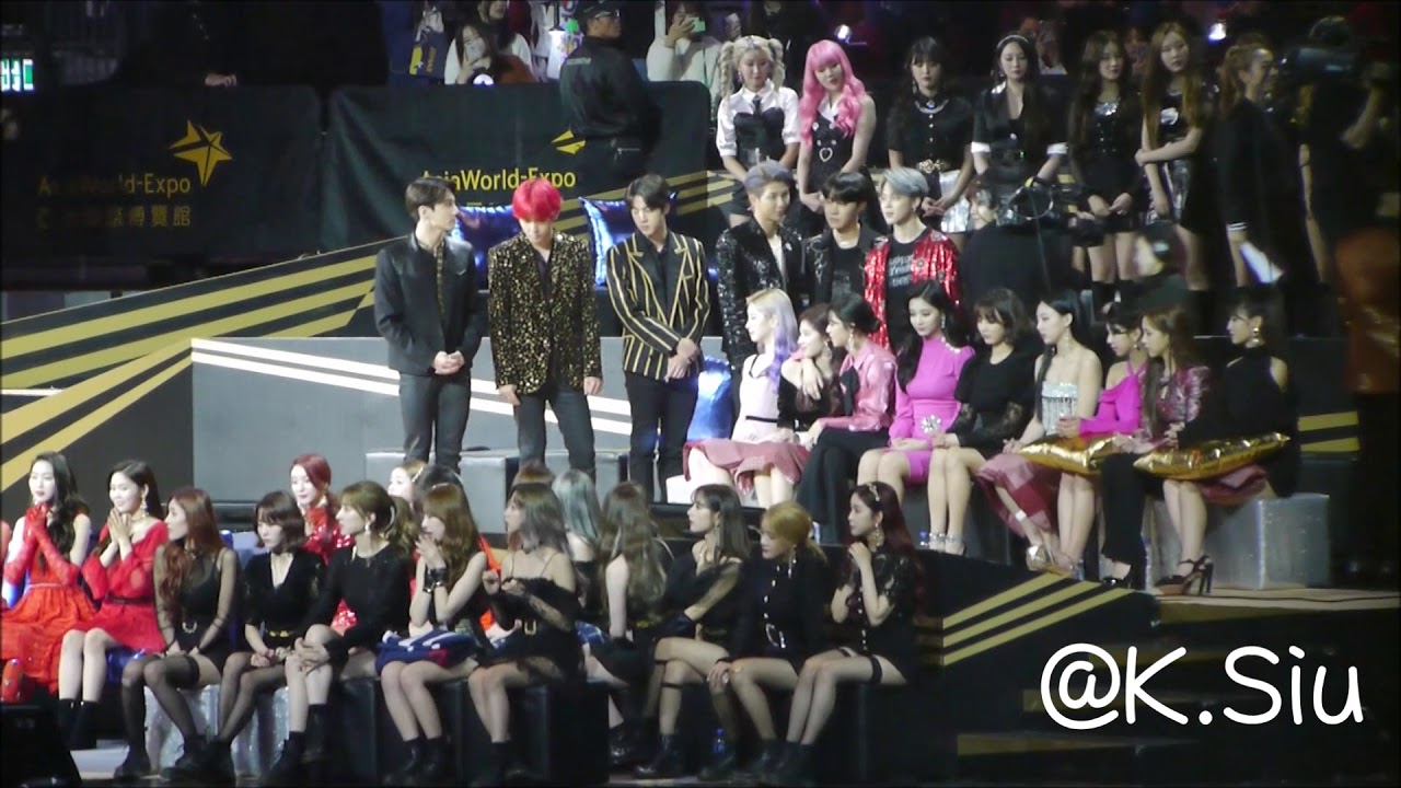 2018mnet亚洲音乐大奖mama饭拍1812142018mama防弹少年团twicegot7wj