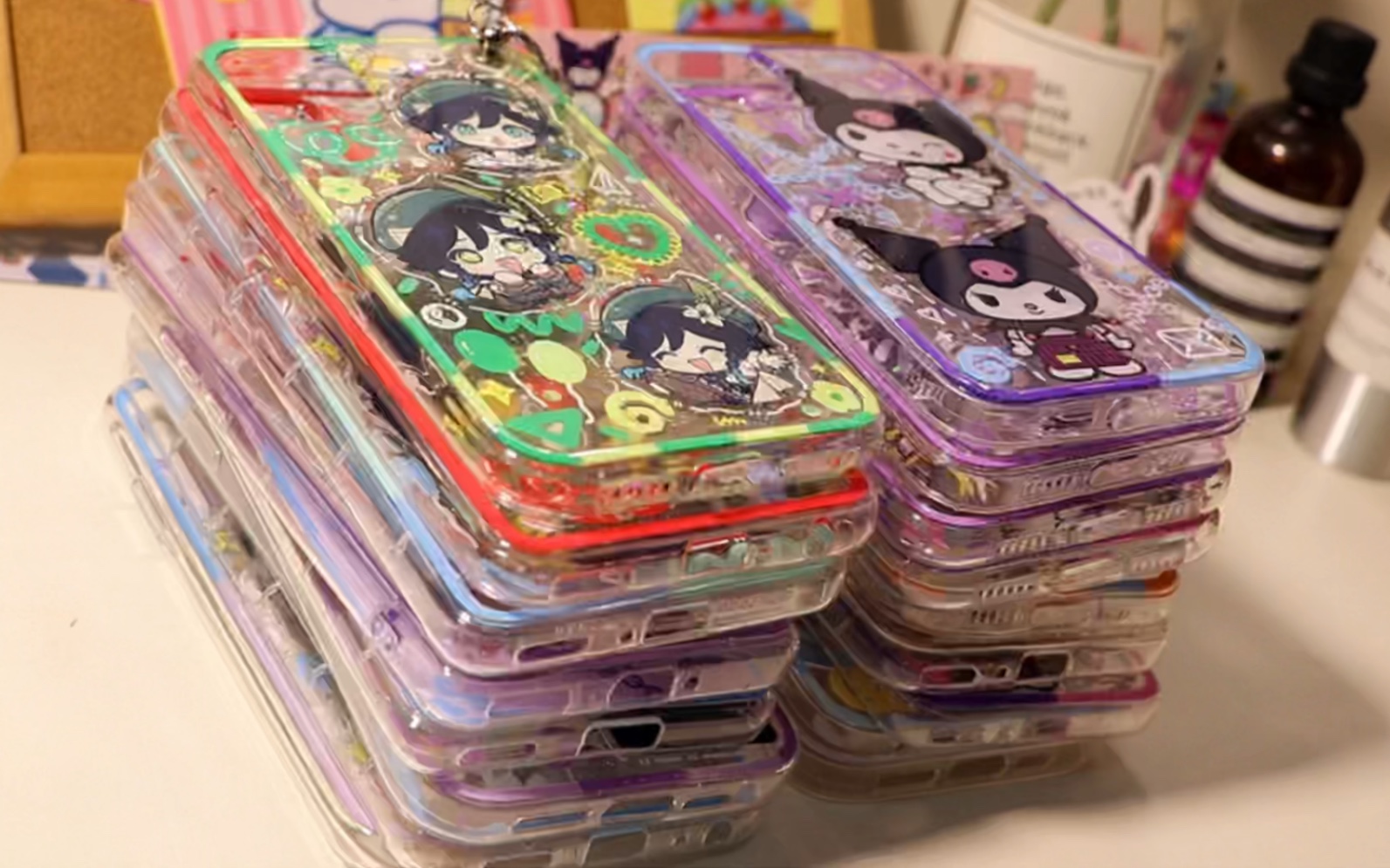 沉浸式打包｜滴胶手机壳｜手机支架