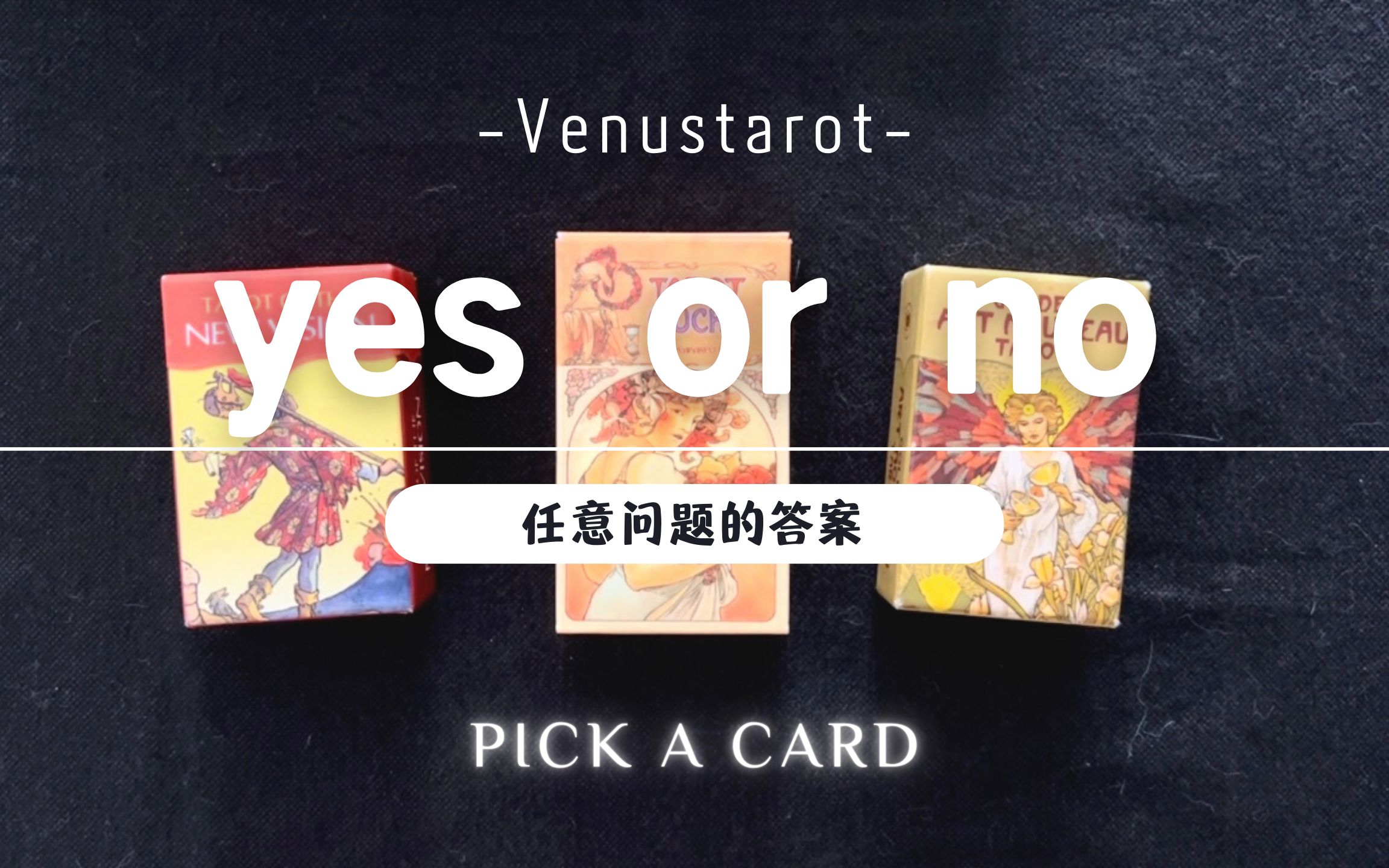 【Venus塔罗】心中默念一个问题，结果是yes or no？