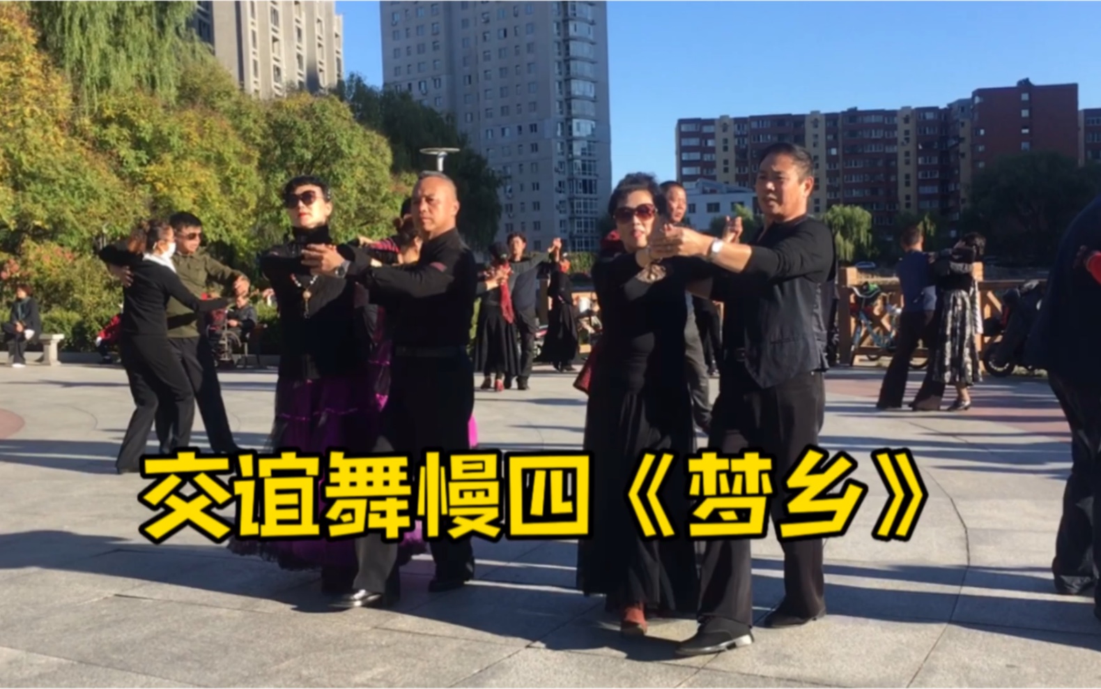 广场交谊舞慢四《梦乡》梦里梦外思念着故乡