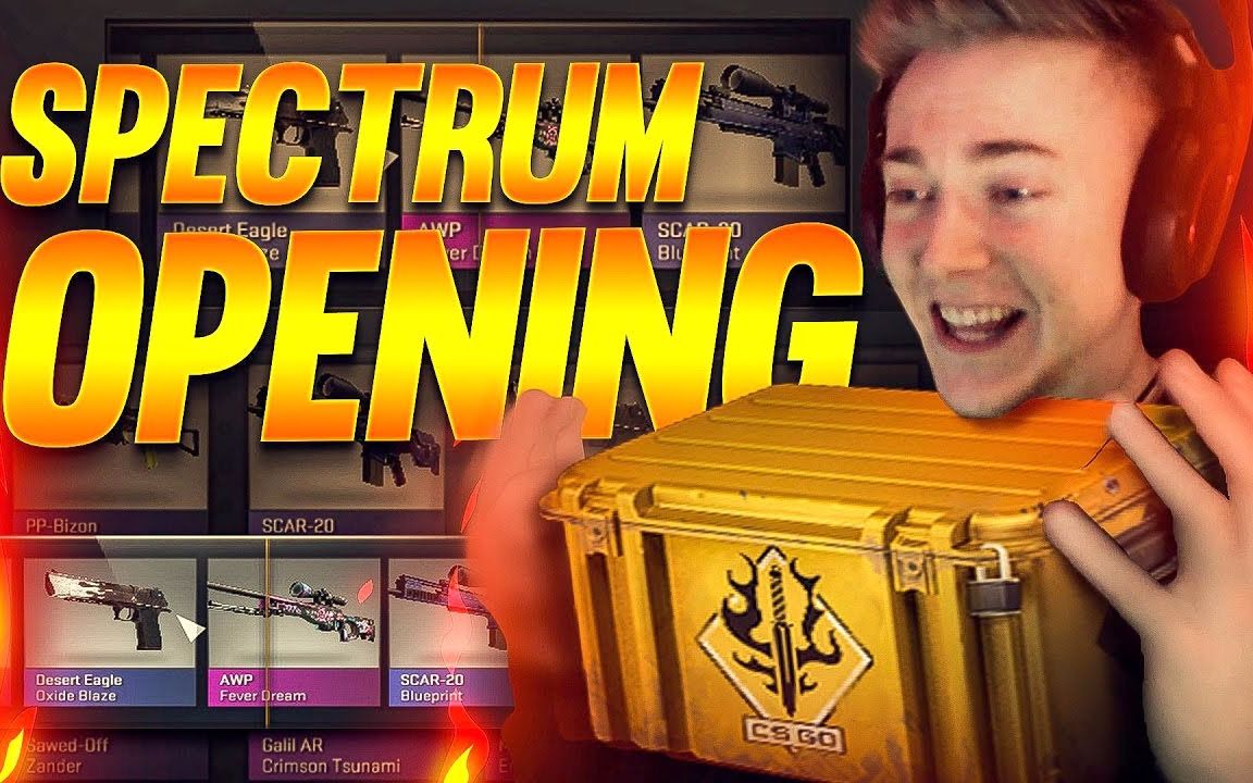 csgo 新箱子开箱!spectrum case opening!