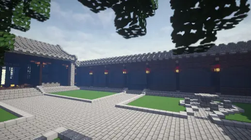 【我的世界】mc中式古风建筑教学第二期——超简单的小走廊