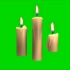 绿幕视频素材白蜡烛