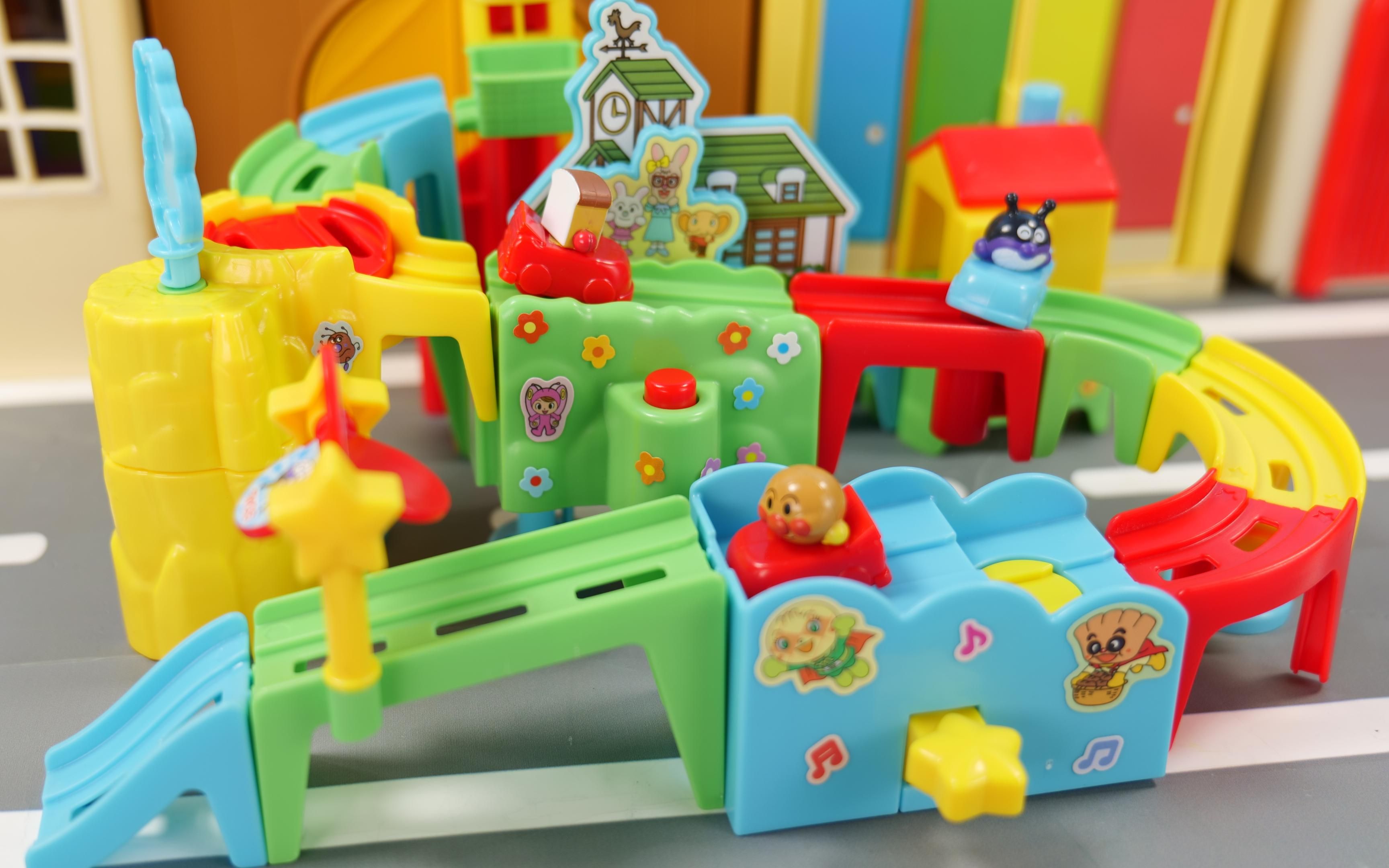 玩具清仓日本面包超人儿童益智玩具多功能立方体形状配对拼图积木_虎窝淘