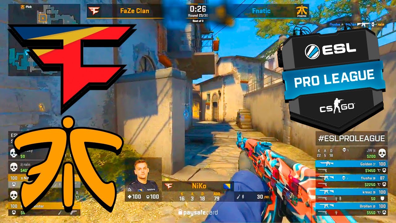 【CSGO】FINAL GAME! - FaZe Vs Fnatic - ESL Pro League - BEST MOMENTS ...