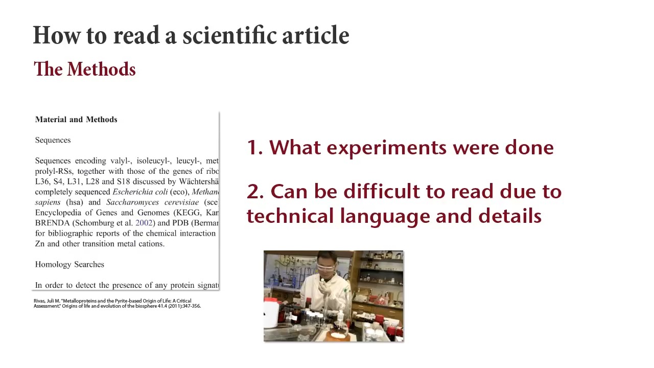 视频5how to read and comprehend scientific research aritcles