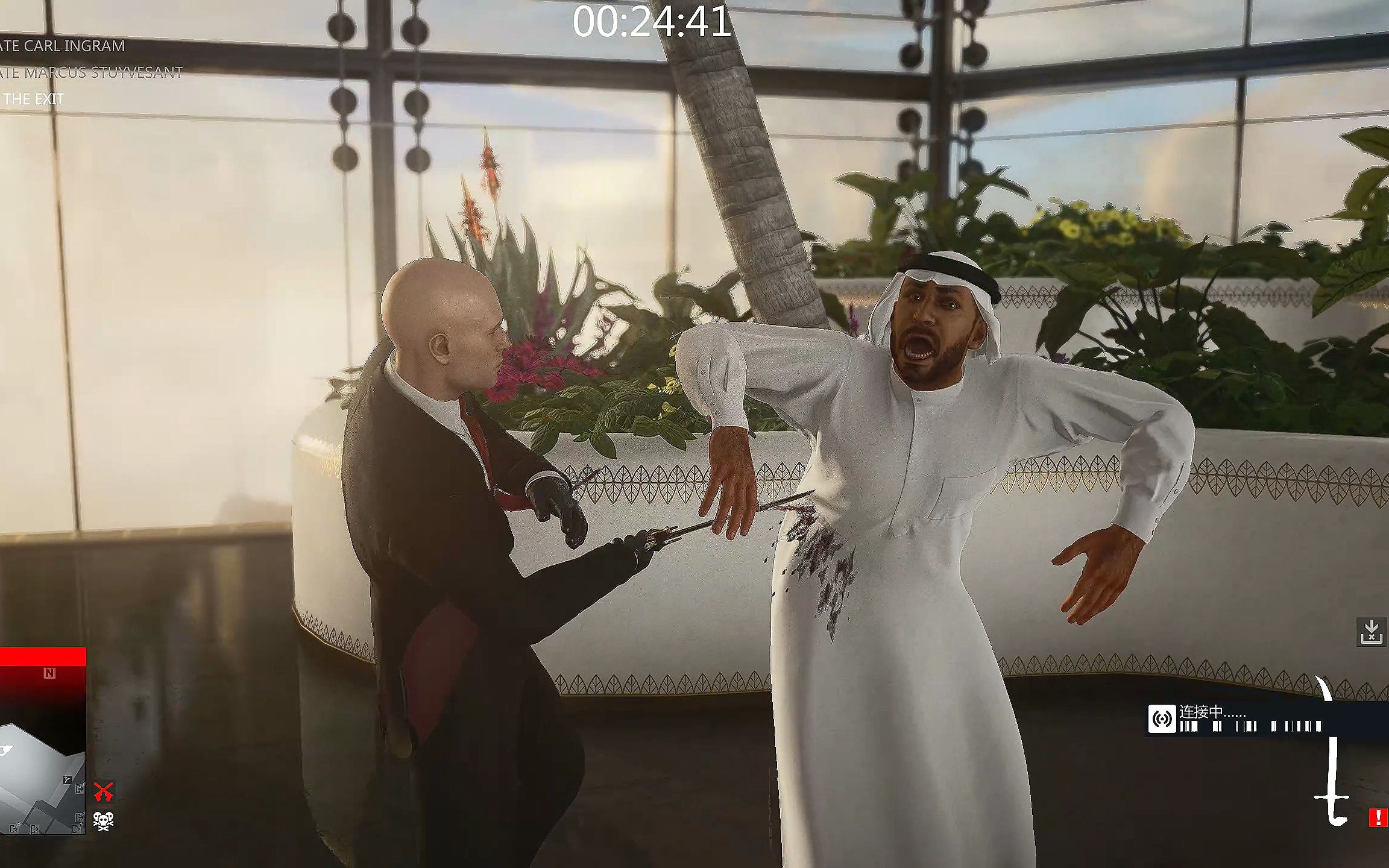 hitman3杀手3迪拜大师难度之无人生还只穿西装不带装备