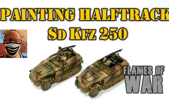 jicssdkfz250半履带轻型装甲车涂装制作flamesofwar