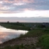天黑前赶到东营黄河口湿地公园，趁着满天的晚霞航拍一下，美丽！