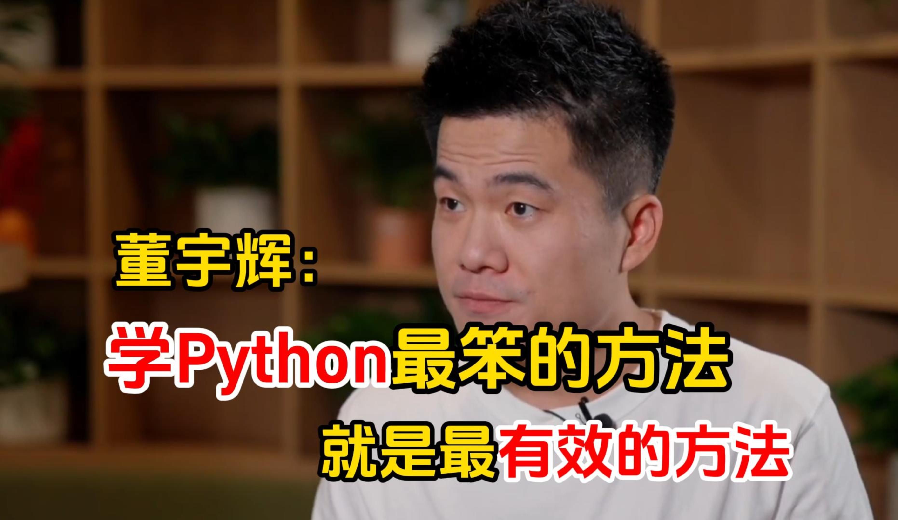 【Python学习】大实话！董宇辉给所有学Python的忠告：学Python就是，最笨方法即最有效~
