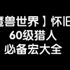 【魔兽世界怀旧服】60级猎人必备宏大全