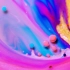 颜料与水的甜蜜交融，炫彩创意短片：糖果星球