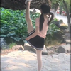 白丝过膝袜一字马萌妹子，腿玩年