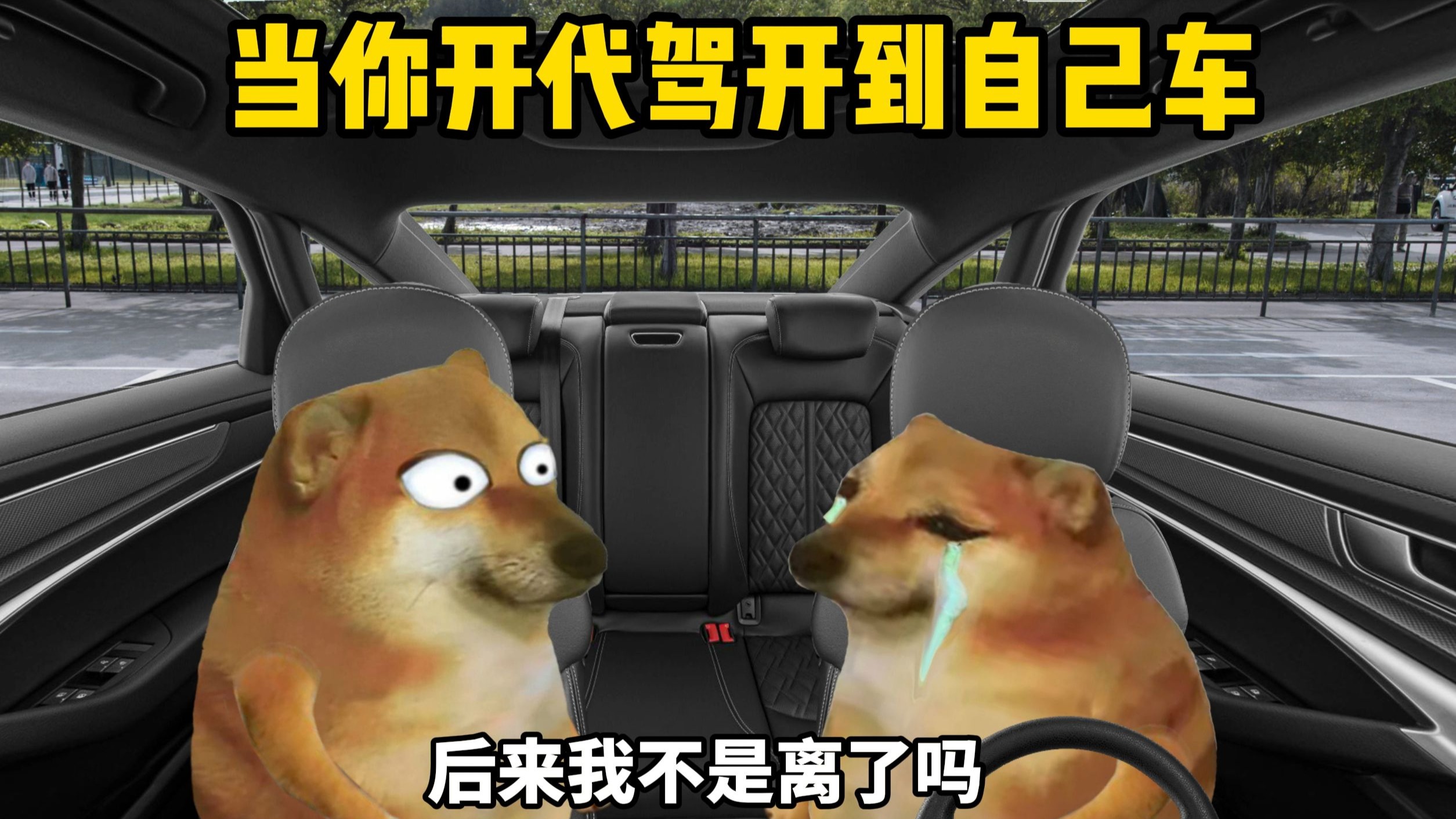当你开代驾开到自己车