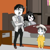 被拐卖3年之久的颜初初回家了，坏蛋大妈也得到了应有的待遇#原创动画 #萌娃 #二次元动画
