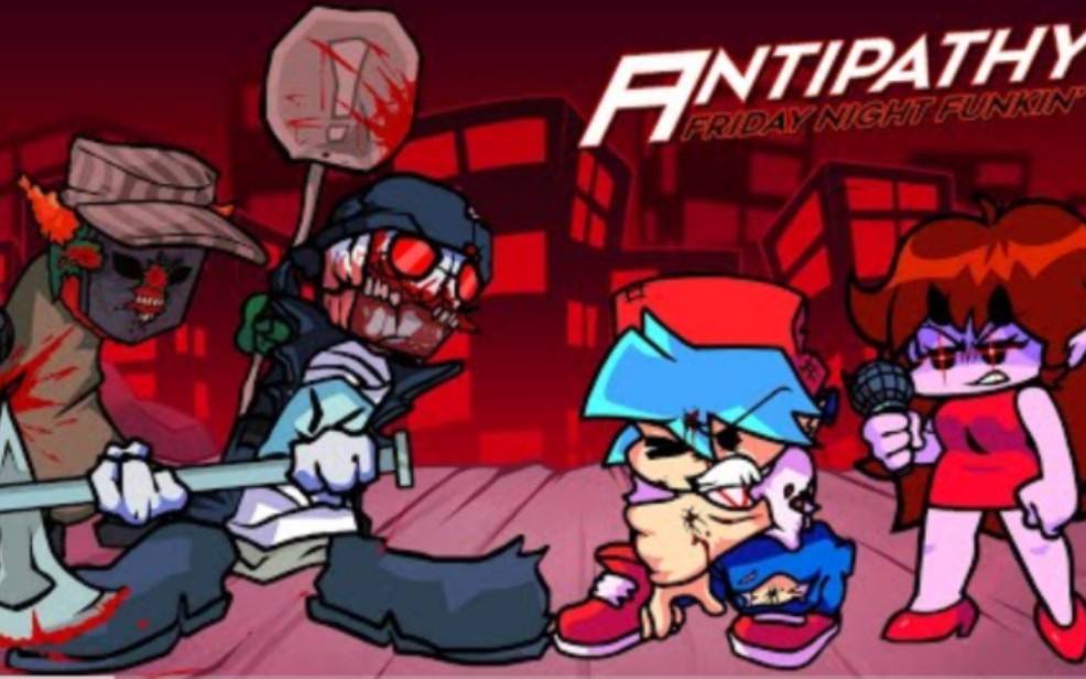 FNF超优质模组 Antipathy V1 [Cyclops GF, Antipathy Hank,Tricky]Mod/HARD Madness Combat