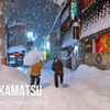 【4K60帧】放松解压：福岛县会津若松市大雪夜街景漫步 250207 | 作者：umaaji Japan Walker