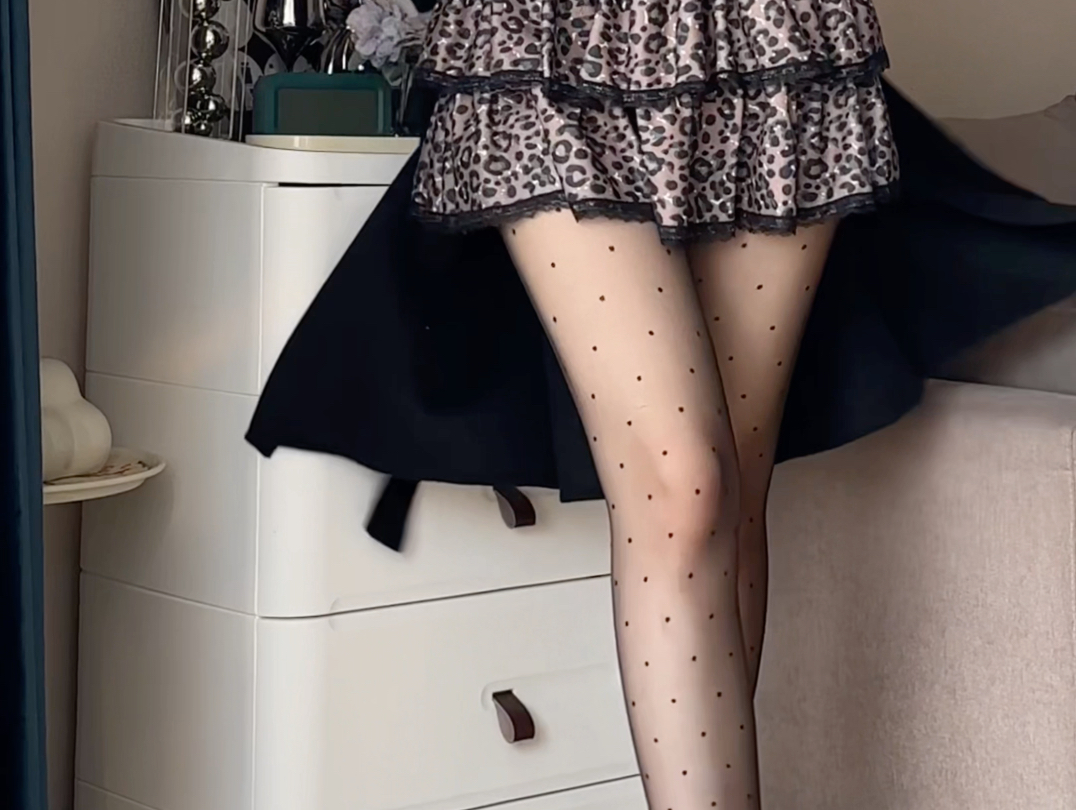 Polka Dot Black Silk