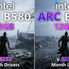 Intel ARC B580 显卡驱动 - 6252 vs. 6257 | 1个月后的比较