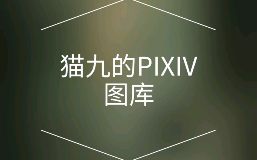 猫九的pixiv图库 哔哩哔哩 つロ干杯 Bilibili