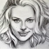 Drawing Scarlett Johansson. By Svetlana Goordge