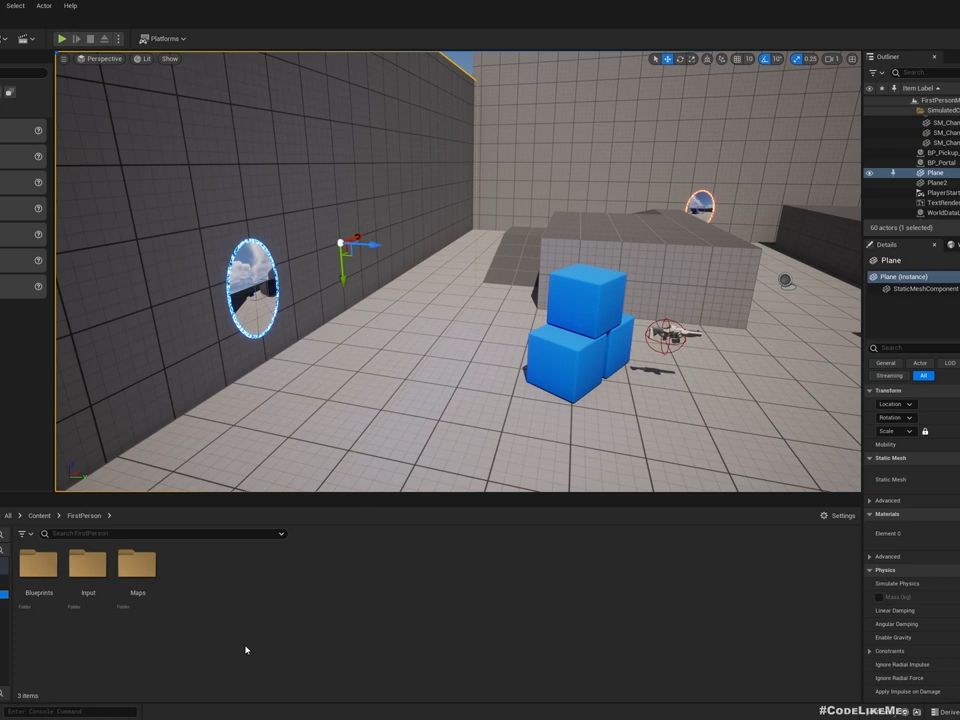 4.Unreal-Engine-5-Portal-Gun-Part-4-Supported-and-Unsupported-Surface