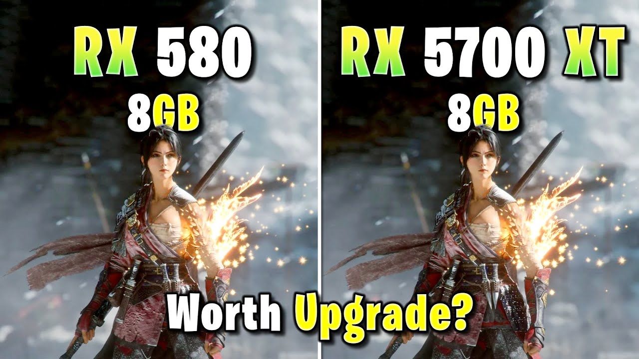 RX 5700 XT vs. RX 580 -显卡游戏FPS对比 | 快了多少？