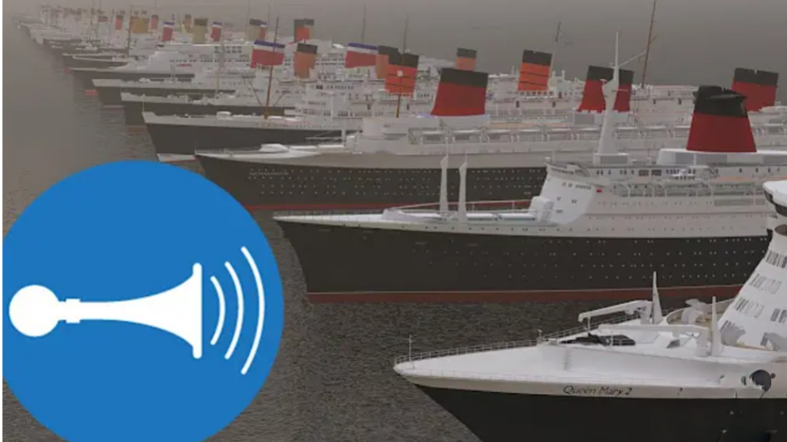 【中字】不同远洋客轮的喇叭和汽笛