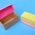 连盖子的折纸收纳盒，做法简单又实用，手工DIY折纸视频教程