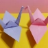 简单的千纸鹤折纸教程 | 彩纸手工DIY