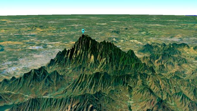 泰山三维地形全景：泰山那么矮，为何是五岳之首？