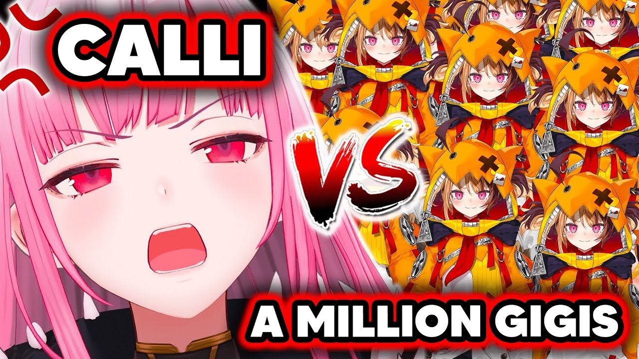 Mori Calliope对战一百万个Gigi 我怎会做这样的梦