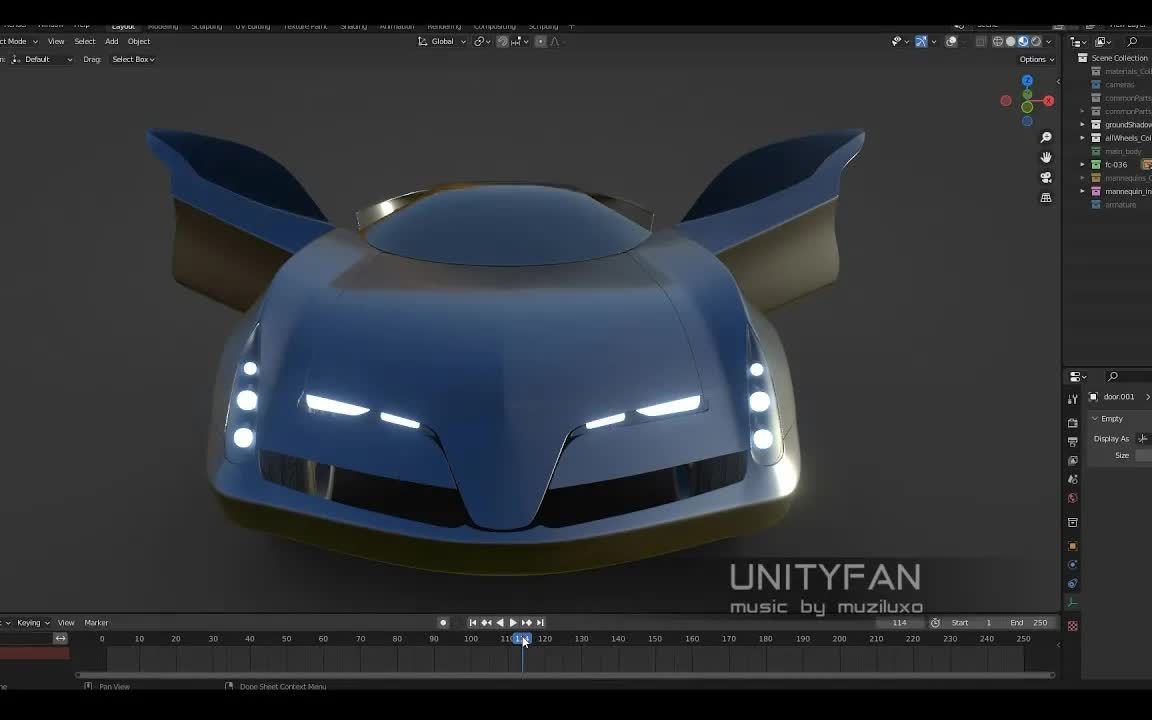 iblender中文版插件 概念车快速建模 车辆 036 第 2 部分 4x