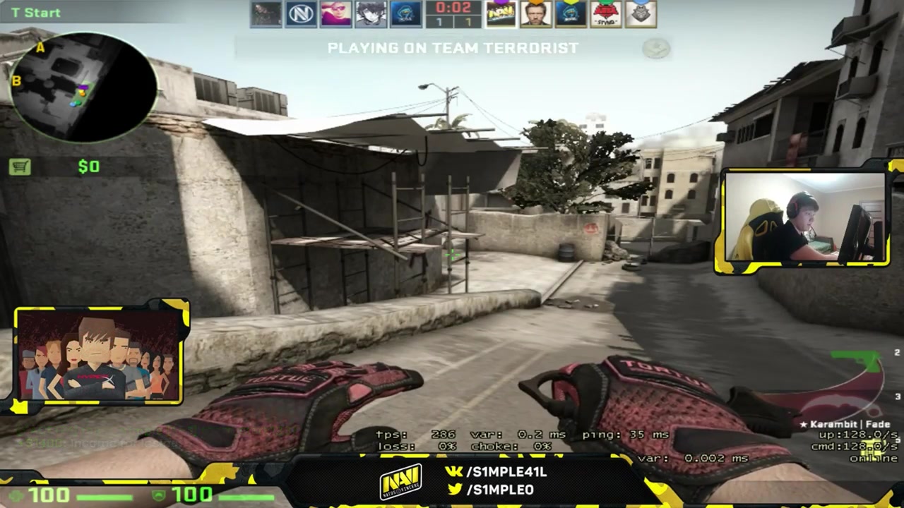 【csgo】s1mple 回家直播dust 2