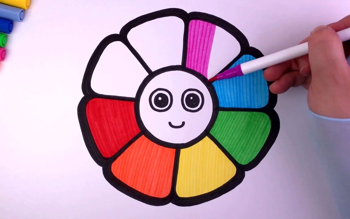 儿童简笔画教孩子画花朵